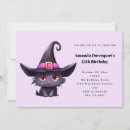 Recherche de sorcière noire invitations Chat noir