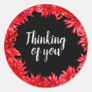 Recherche de fleurs de pensée autocollants Rouge