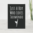 Recherche de taekwondo vœux cartes Mignon
