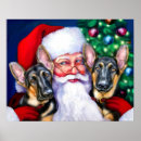 Recherche de noël de chien posters Claus