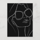 Recherche de visage de femme cartes postales Pour elle