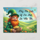 Zoek naar iers geluk briefkaarten Leprechaun