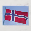 Recherche de drapeau norvégien cartes postales Rouge