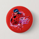 Zoek naar lieveheersbeestje buttons Superheld misdaadbestrijder