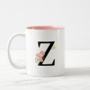 Recherche de monogramme z tasses Floral