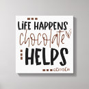 Recherche de chocolat impressions sur toile Typographie
