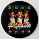 Recherche de costume de père noël badges Beagle