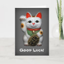 Recherche de neko de maneki vœux cartes Chat chanceux