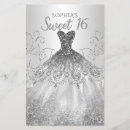 Zoek naar sweet 16 uitnodigingen Zilver