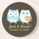 Recherche de oiseaux drôles dessous de verres Hibou