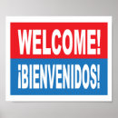 Recherche de bilingues posters Bienvenue