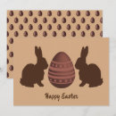 Recherche de drôles lapin chocolat pâques cartes Printemps