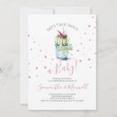 Recherche de cactus mignon invitations Mother to be