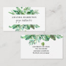 Recherche de feuille verte cartes visite Feuillage