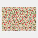 Recherche de rudolph papier cadeau Rouge