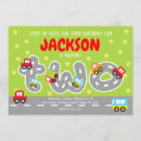 Recherche de voiture de jouet invitations Boy