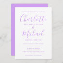 Recherche de lilas mariage invitations Minimaliste