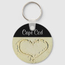 Recherche de coeur en sable porteclés Plage