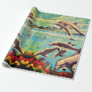 Zoek naar dolfijnen cadeaupapier Tropisch