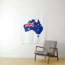 Recherche de drapeau australien art Bleu