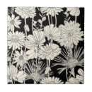 Recherche de fleurs blanches carreaux Noir et blanc