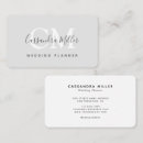 Recherche de wedding monogram cartes visite Moderne