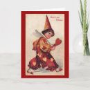 Recherche de pierrot vœux cartes Vintage