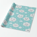 Recherche de nuages blancs papier cadeau Pour elle