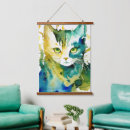 Zoek naar retro kat kunst Blauw