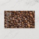 Recherche de grains de café cartes visite Affaires