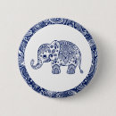 Recherche de éléphant bleu badges Illustration