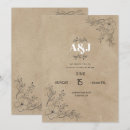 Recherche de parchemin vintage invitations Chic
