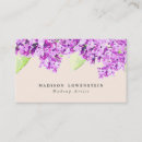 Recherche de fleurs lilas cartes visite Floral