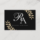 Recherche de chic standard cartes visite Monogramme