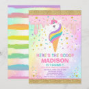 Zoek naar magie uitnodigingen Eenhoorn