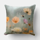 Recherche de gouttes de pluie coussins Botanique