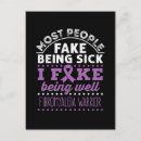 Recherche de fibromyalgie cartes postales Sensibilisation