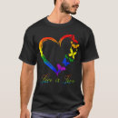Zoek naar regenboog vlinder tshirts Hart