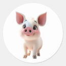 Recherche de porcelet autocollants Amusant