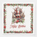 Recherche de père noël vintage serviettes Classique