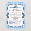Recherche de ferme baby shower invitations En vichy