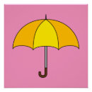 Recherche de parapluies posters Jaune