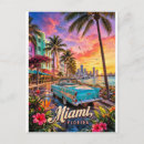 Recherche de coucher soleil miami cartes postales Floride