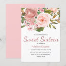 Recherche de blush 16ans anniversaire invitations Fleurs