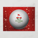 Recherche de noël golf cartes postales Amusant