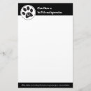 Recherche de pattes pour animaux papier à lettre Vétérinaire