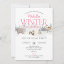 Recherche de winter wonderland anniversaire invitations Rose