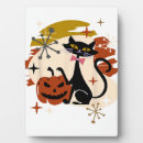 Recherche de halloween plaques Chat noir