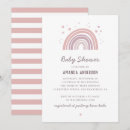 Zoek naar pastel rainbow baby shower invitations Blozen