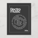 Recherche de musique techno cartes postales Électro